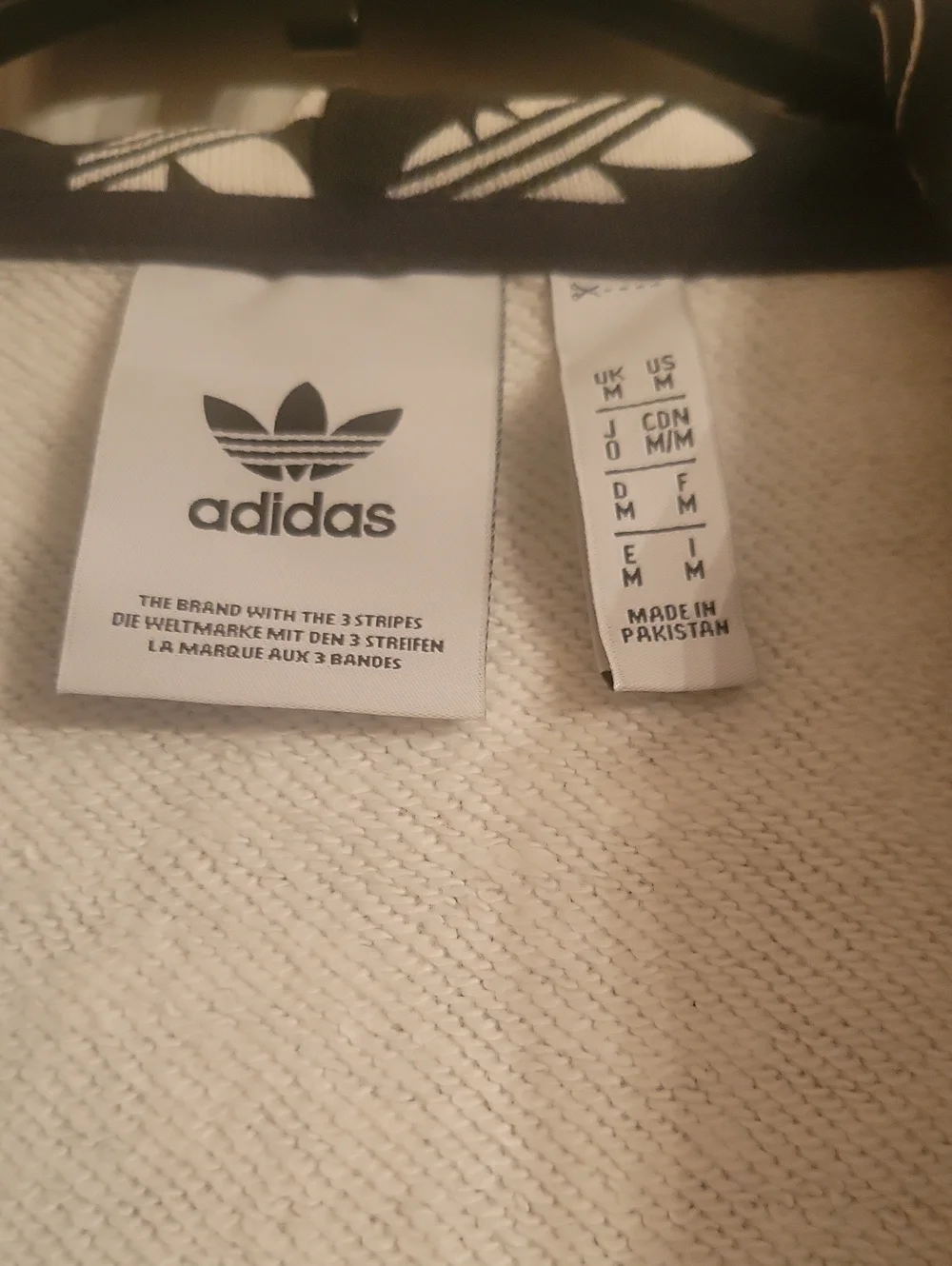 adidas Men’s Black Logo Track Jacket Never Worn